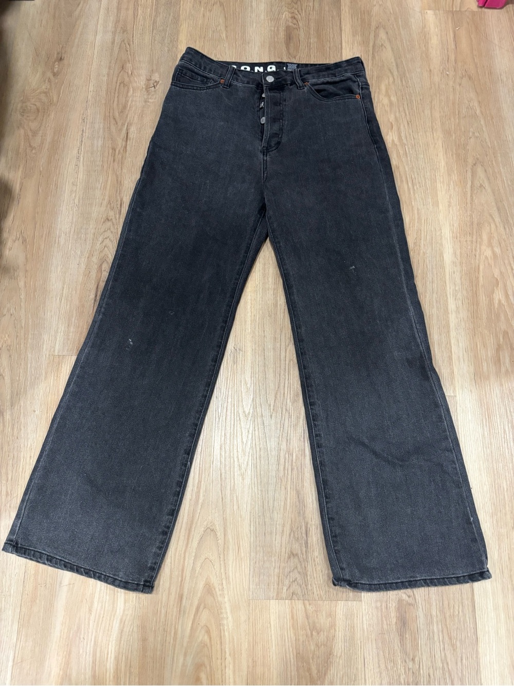 Men's Black Bootcut Jeans - Casual Wide Leg